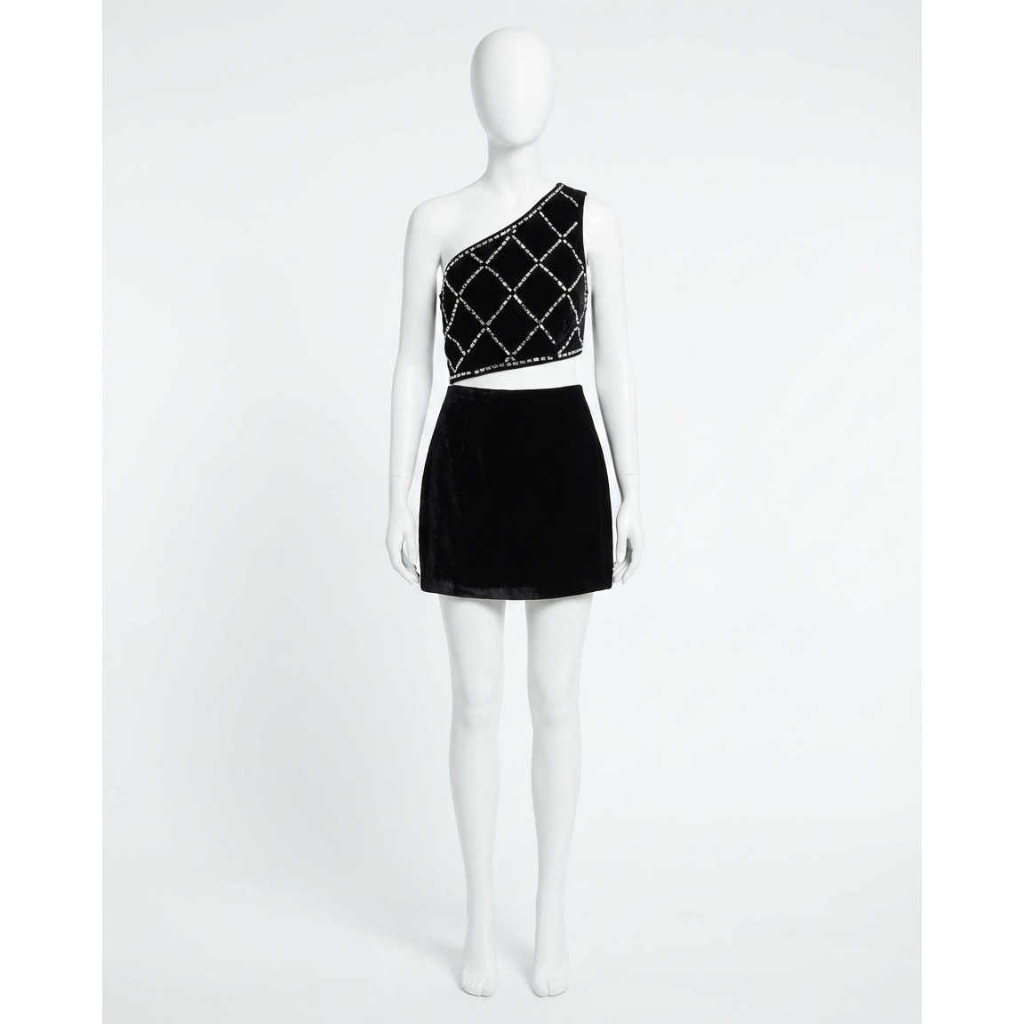 New Ramy Brook Mu Embellished Mini Dress In Black